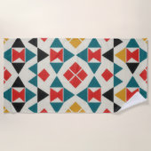Serviette De Plage Folk Geometry (Devant)