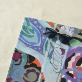 Serviette De Plage Fond de motif abstrait, illustration transparente (En situation)