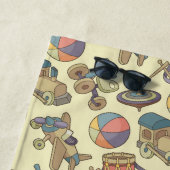 Serviette De Plage Fond d'icônes de jouets (En situation)
