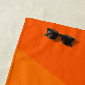 Serviette De Plage Fond orange (En situation)