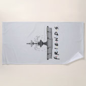 Serviette De Plage Fontaine FRIENDS™ (Devant)