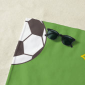 Serviette De Plage Football (En situation)