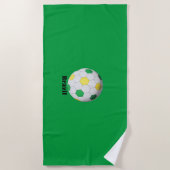 Serviette De Plage Football Brésil (Devant)
