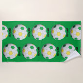 Serviette De Plage Football Brésil (Devant)