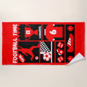 Serviette De Plage Football britannique (Devant)