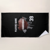 Serviette De Plage Football déchiré (Devant)