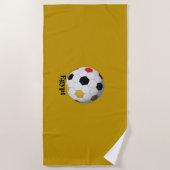 Serviette De Plage Football Égypte (Devant)