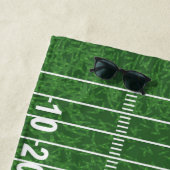 Serviette De Plage Football Field Design Beach Towel (En situation)