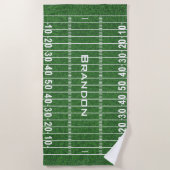 Serviette De Plage Football Field Design Beach Towel (Devant)