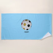 Serviette De Plage Football japonais (Devant)