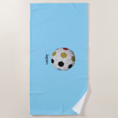 Serviette De Plage Football japonais (Devant)