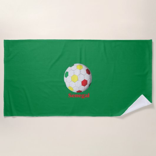Serviette De Plage football sénégalais (Devant)