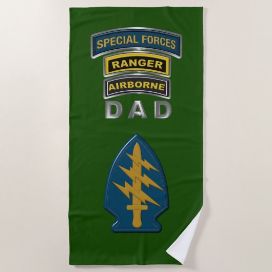 Serviette De Plage Forces Spéciales DAD (Devant)