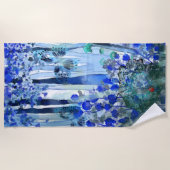 Serviette De Plage Forêt bleue (Devant)