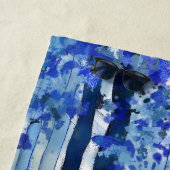 Serviette De Plage Forêt bleue (En situation)