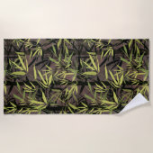 Serviette De Plage Forêt de bambou. (Devant)