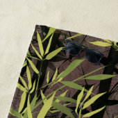 Serviette De Plage Forêt de bambou. (En situation)