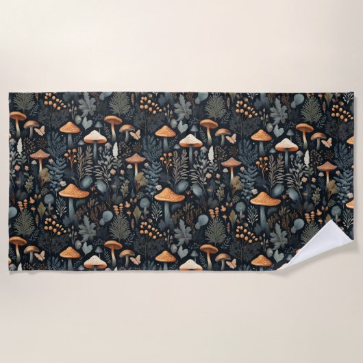 Serviette De Plage Forêt de Toadstool (Devant)