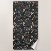 Serviette De Plage Forêt de Toadstool (Devant)