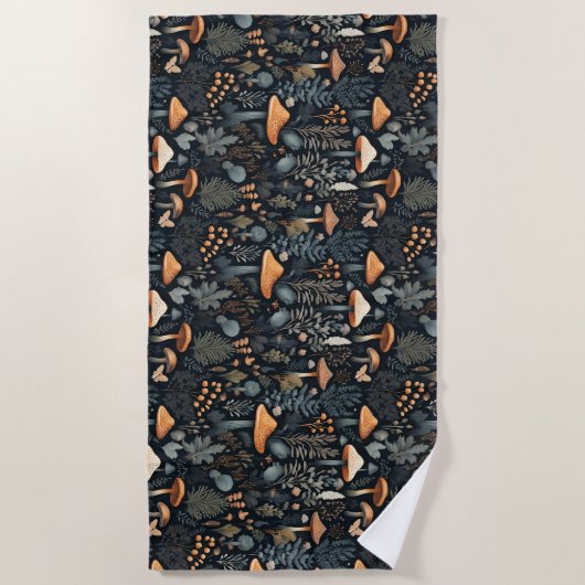 Serviette De Plage Forêt de Toadstool (Devant)