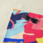 Serviette De Plage Forêt et rose (En situation)