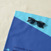 Serviette De Plage Forever Batman Lumière Tête Graphique (En situation)