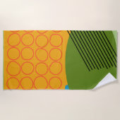 Serviette De Plage Formes Abstraites (Devant)