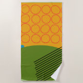 Serviette De Plage Formes Abstraites (Devant)
