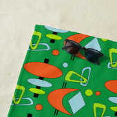 Serviette De Plage Formes atomiques rétro (En situation)