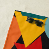 Serviette De Plage Formes Bauhaus (En situation)