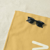 Serviette De Plage Formes biologiques simples Sherbet Pastel Personna (En situation)