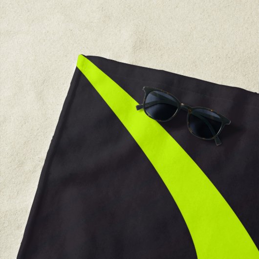 Serviette De Plage Formes courbes (En situation)