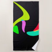 Serviette De Plage Formes courbes (Devant)