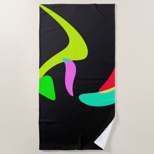 Serviette De Plage Formes courbes (Devant)