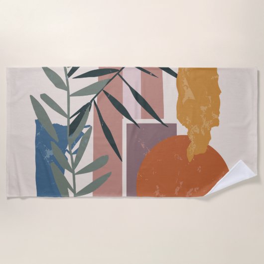 Serviette De Plage Formes Et Étapes patinées (Devant)