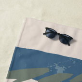 Serviette De Plage Formes Et Étapes patinées (En situation)