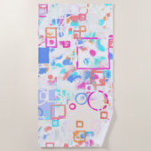 Serviette De Plage Formes géométriques Abstraites (Devant)