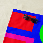 Serviette De Plage Formes géométriques colorées (En situation)