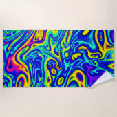 Serviette De Plage Formes Motifs d'art design (Devant)