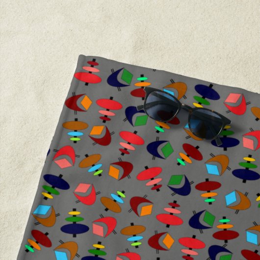 Serviette De Plage Formes rétro (En situation)