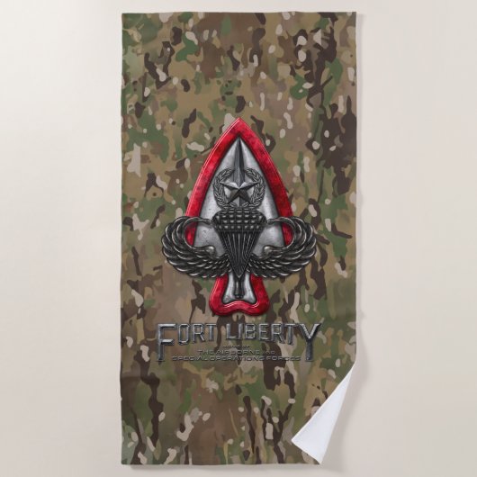 Serviette De Plage Fort Liberty Camo (Devant)