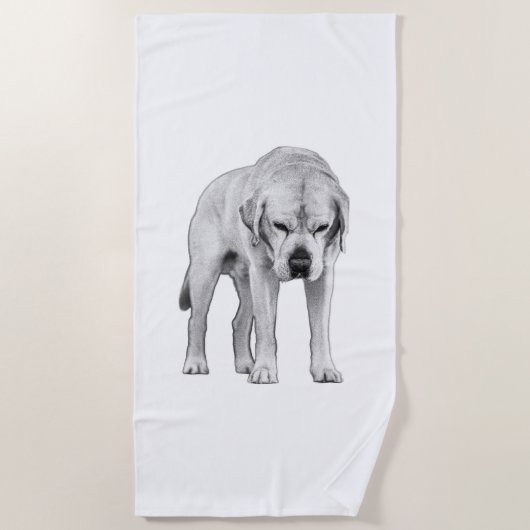 Serviette De Plage Forte silhouette (Devant)