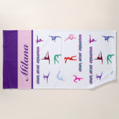 Serviette De Plage Fou de la gymnastique (Devant)