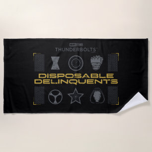 Serviette De Plage Foudroyants* Délinquants jetables