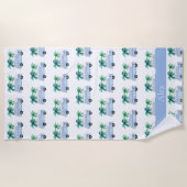 Serviette De Plage Fourgonnette de surf Gone Surfing (Devant)