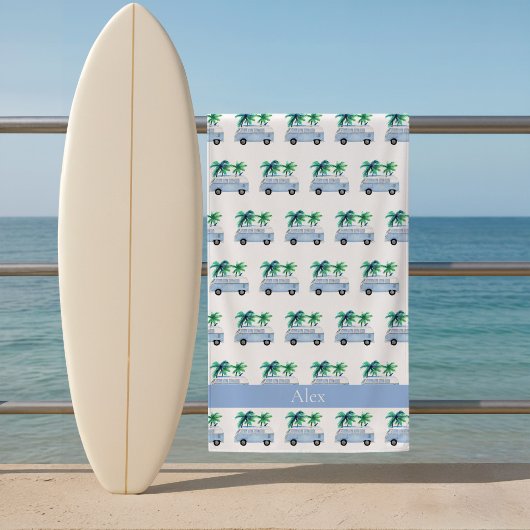 Serviette De Plage Fourgonnette de surf Gone Surfing
