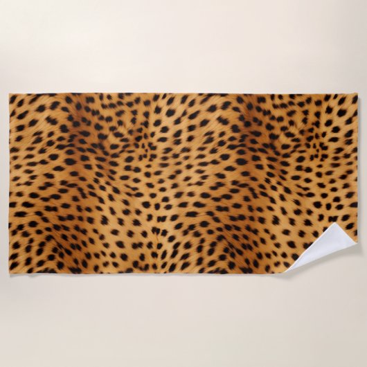 Serviette De Plage Fourrure animale Cheetah (Devant)