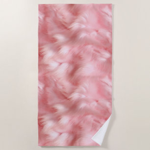 Serviette De Plage Fourrure rose pâle