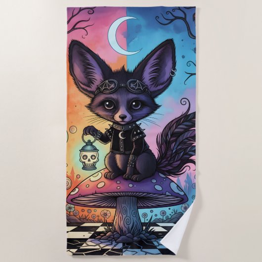 Serviette De Plage Fox divisée par les royaumes de Twilight (Devant)