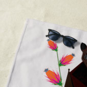 Serviette de plage Fox volante (En situation)